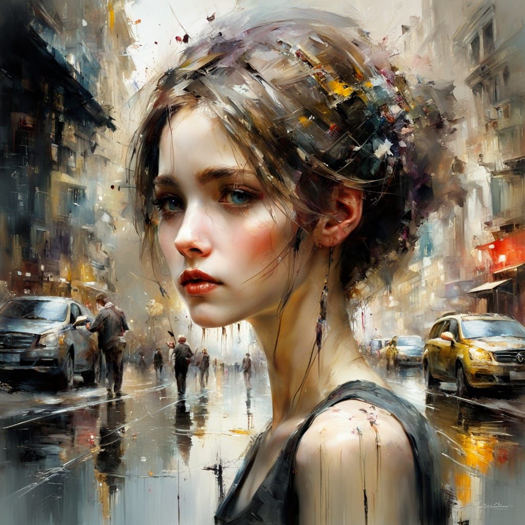 Reflections in Dramatic Light Matte Painting