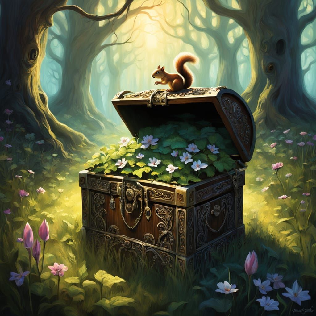 Shadow Treasure Chest in Verdant Meadow