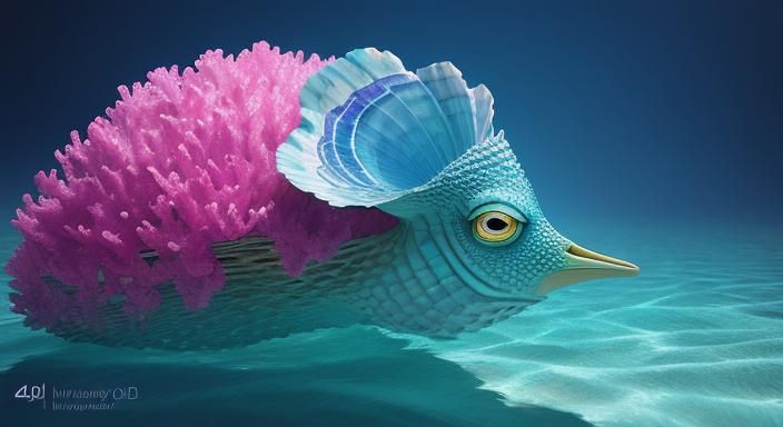 Luminous Ocean Oyster: 3D Animated Concept Art