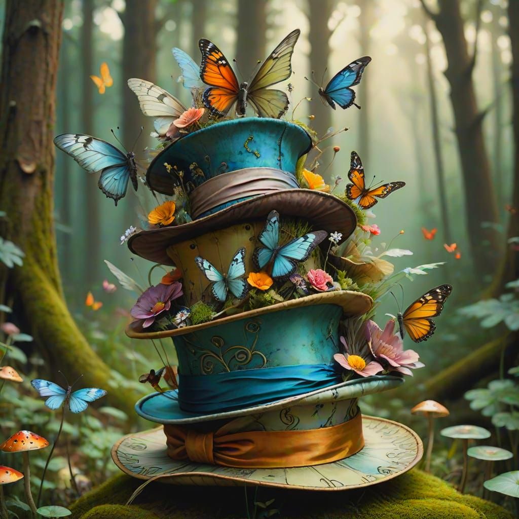Whimsy of Butterflies and Hats