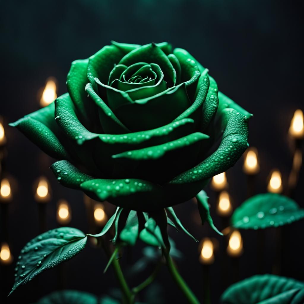 Dark Green Rose