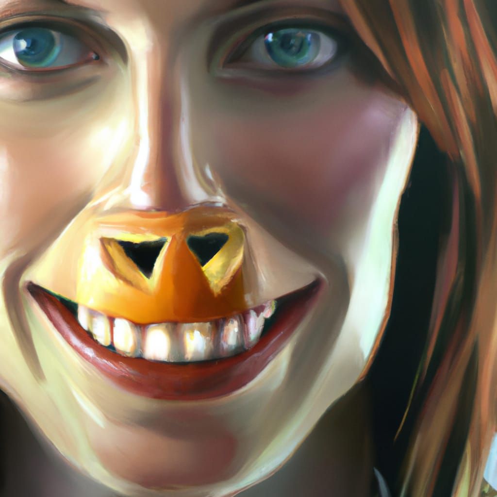 Jill Valentine Jack-o'-lantern: Surreal Photorealistic Horro...
