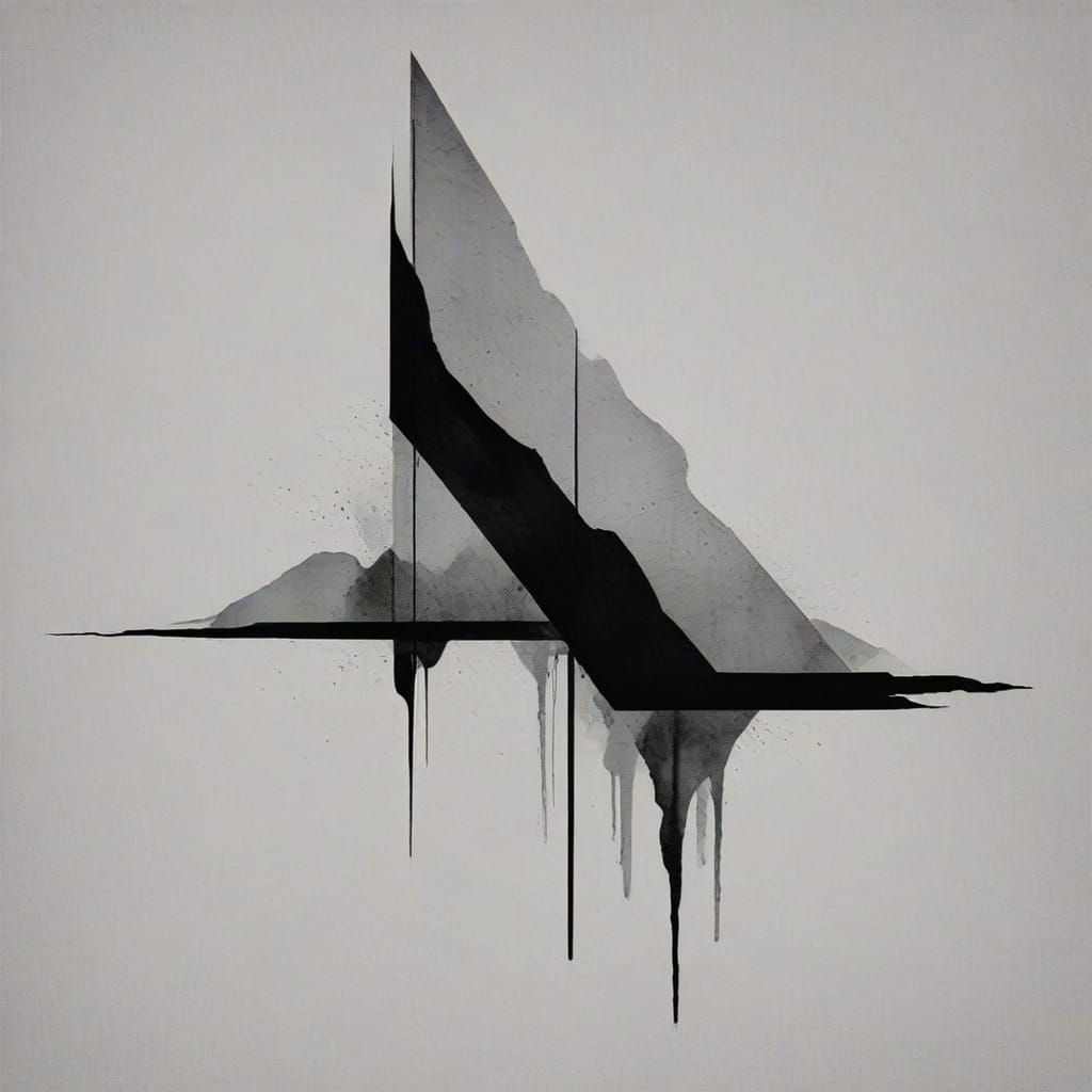 Abstract Concept Art in Ultraminimalism Style