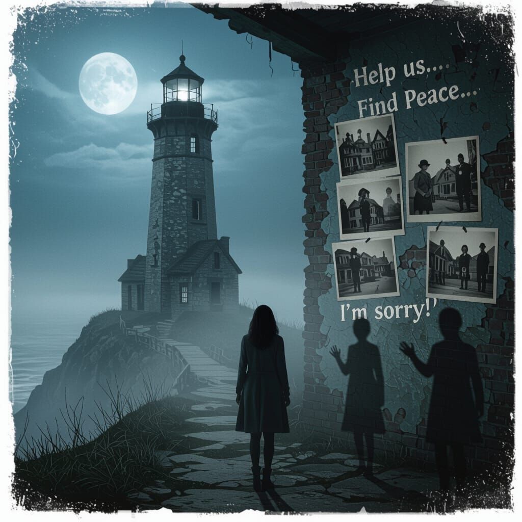 Woman Confronts Past at Fog-Shrouded Lighthouse