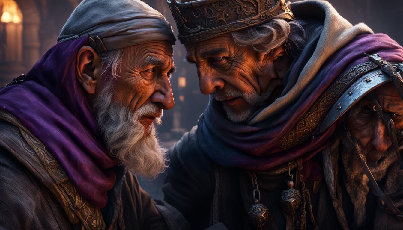 Templar Knight Whispering: Dark Fantasy Concept Art