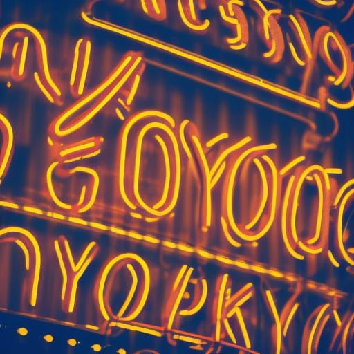 Tokyo's Dazzling Neon Signs in Sharp Focus