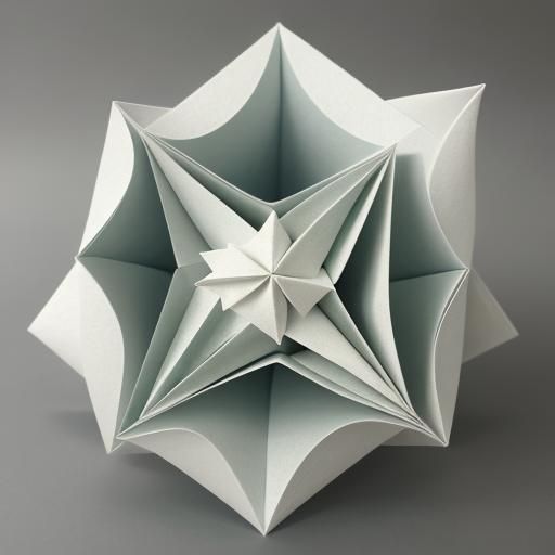 Origami Penthouse Papercraft in 8K Resolution