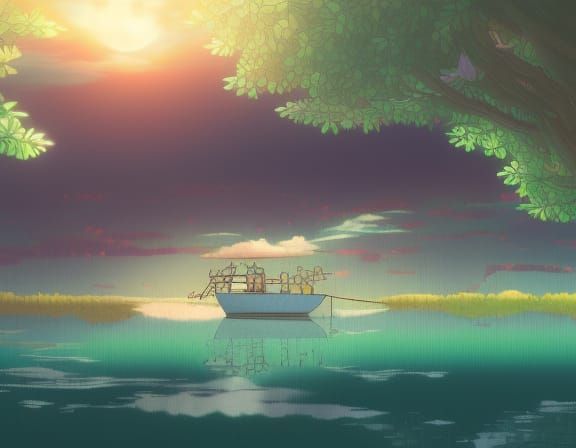 breeze harbor Studio Ghibli, Anime Key Visual, Deep Color, I...