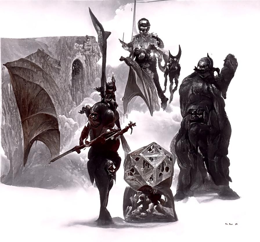 Fantasy Heroes in a Dungeons and Dragons Adventure