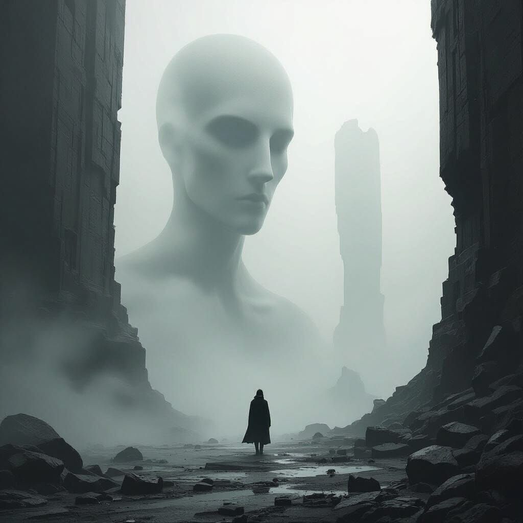 Ominous Fog: A Surreal Biomechanical Landscape