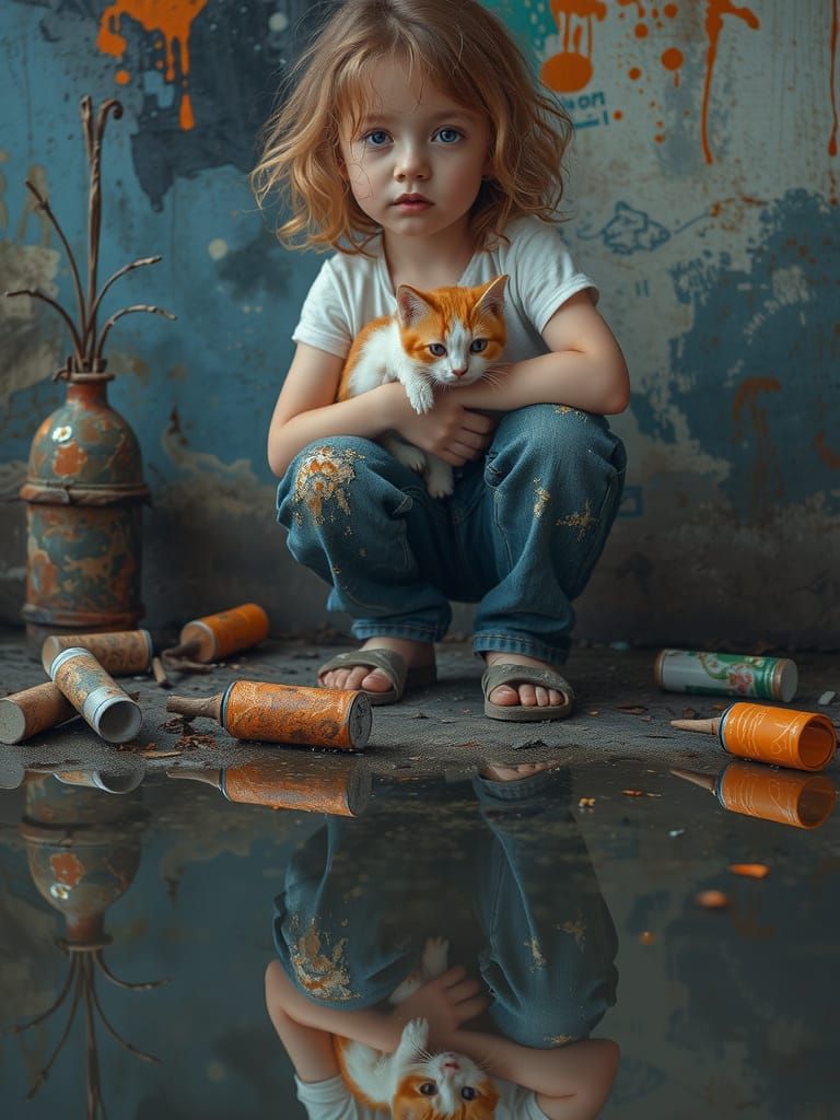 Abstract Image of Little Friends