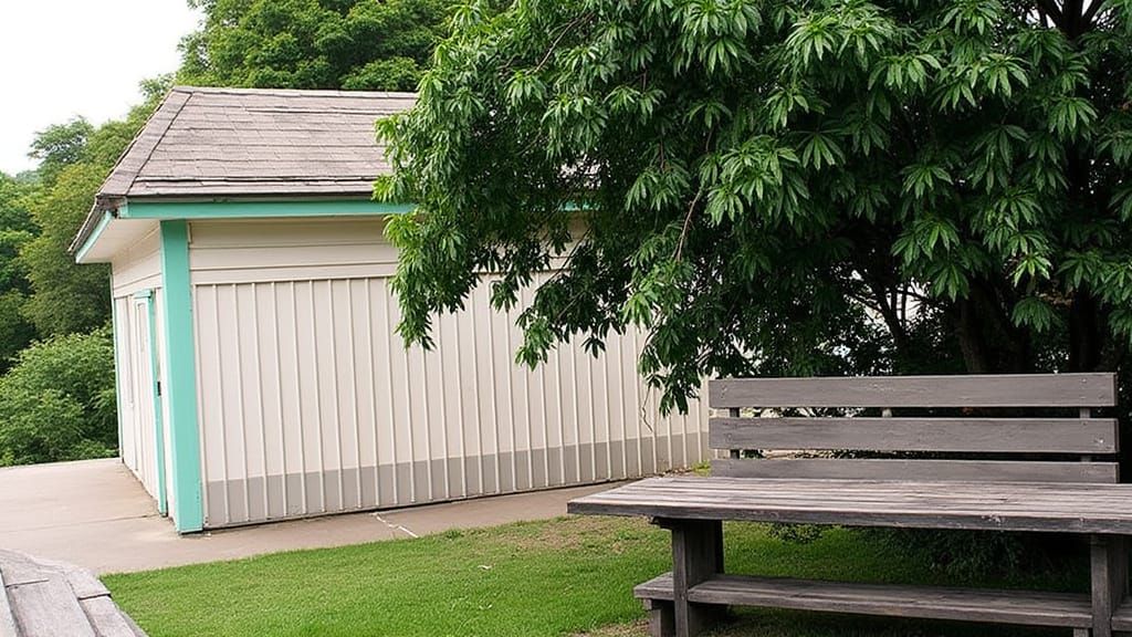 Cyberpunk Rooftop Oasis in Futuristic Cityscape