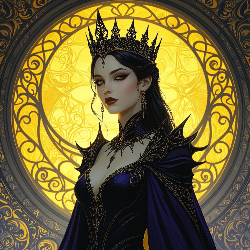 Dark Fantasy Queen Concept Art