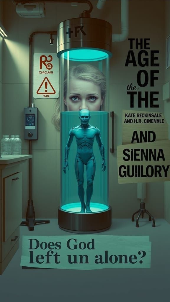 Cryotube Movie Poster in Digital Art Style