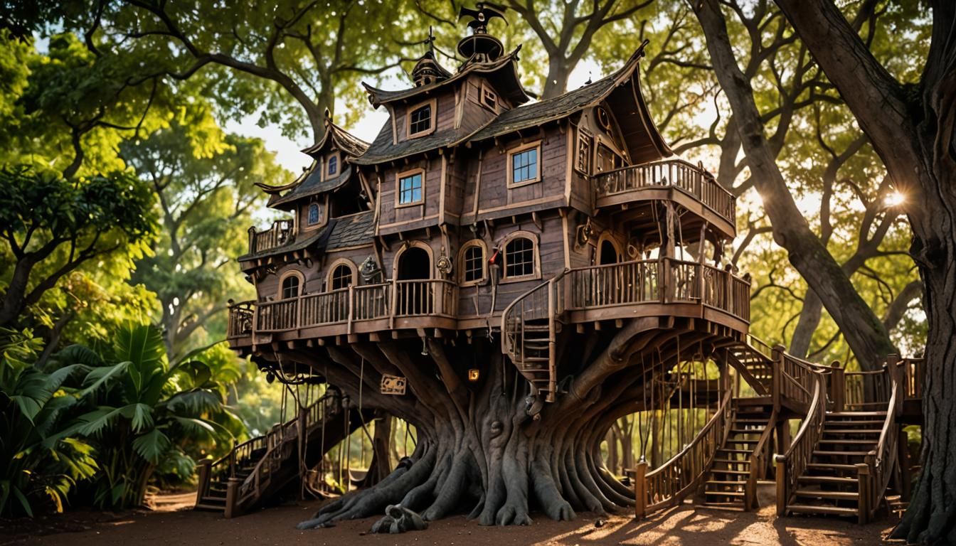Pirate Ship Treehouse: Professional Photography