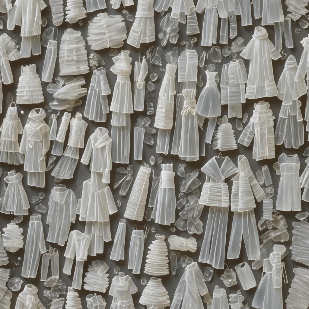 Selenite Garment: A Crystalline Fashion Creation
