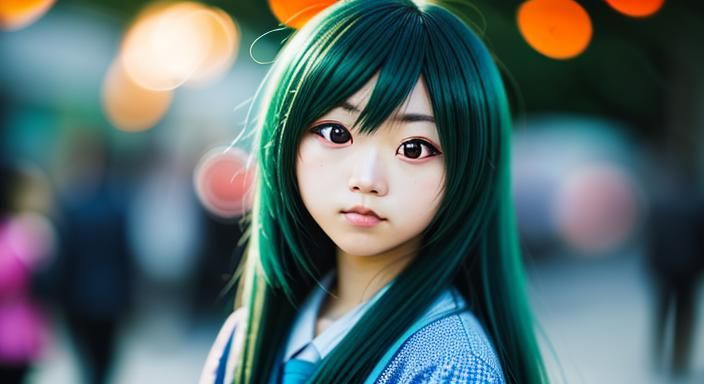 Anime-Inspired Photography with Bokeh and Natural Light