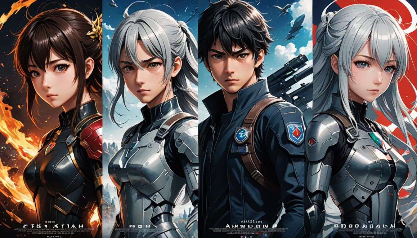 Anime Style Reimagined Movie Posters