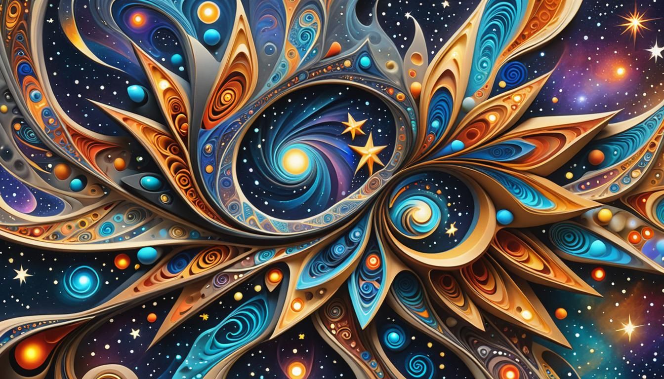 Cosmic Songline: Fractal Aboriginal Art in Space