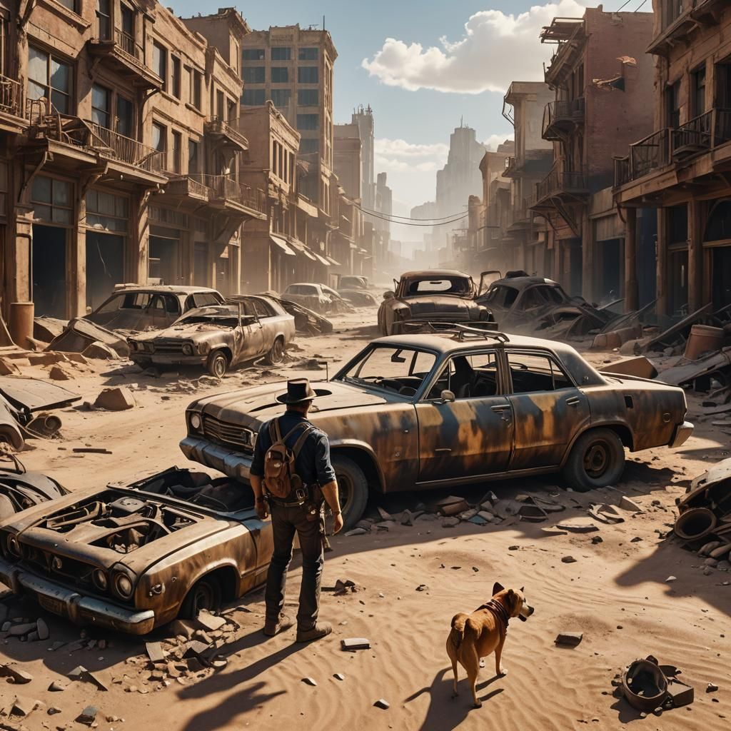 Desert Storm Epic: A Ruined Metropolis in Fallout