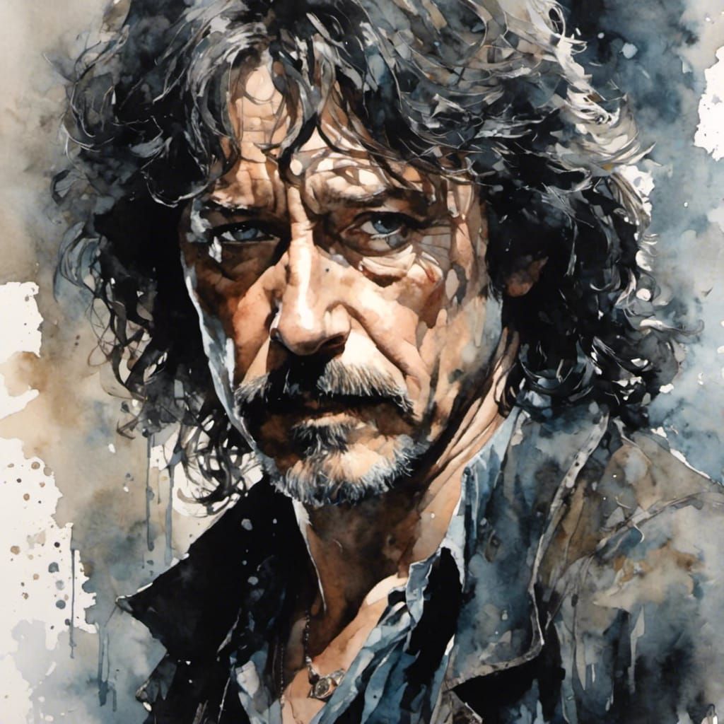 Sirius Black Watercolor Portrait