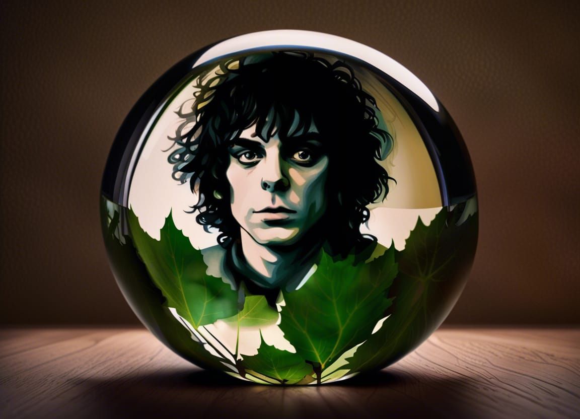Magical Dark Globe Reflecting Syd Barrett