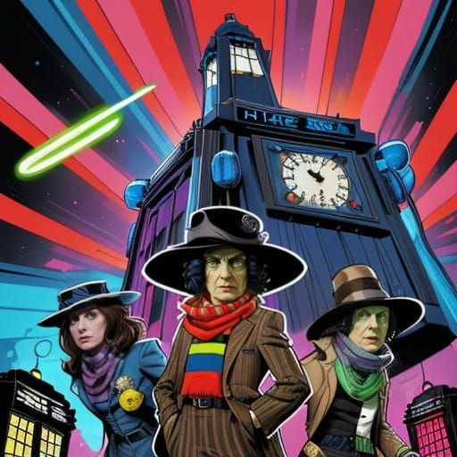 Time Lord in Comic Book Style