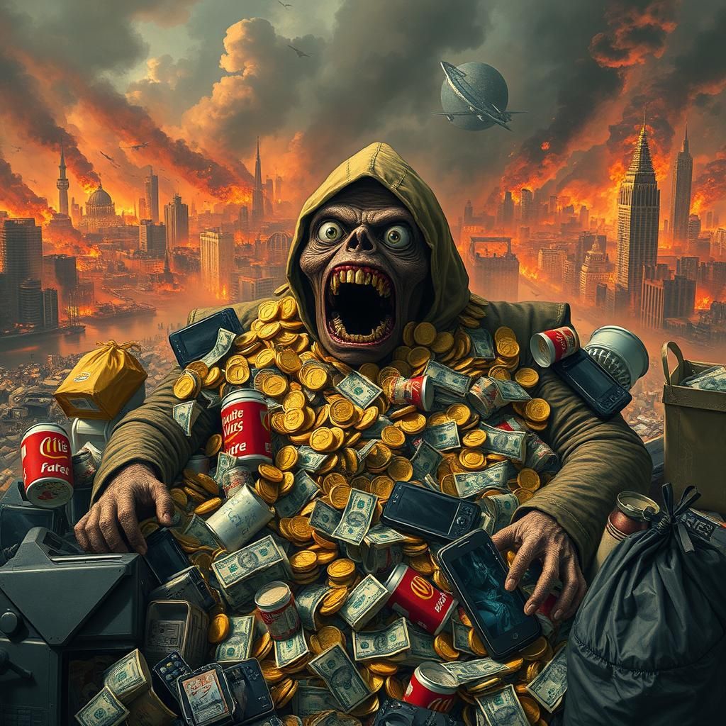 Figure Drowning in Excess in Biomechanical Surrealism