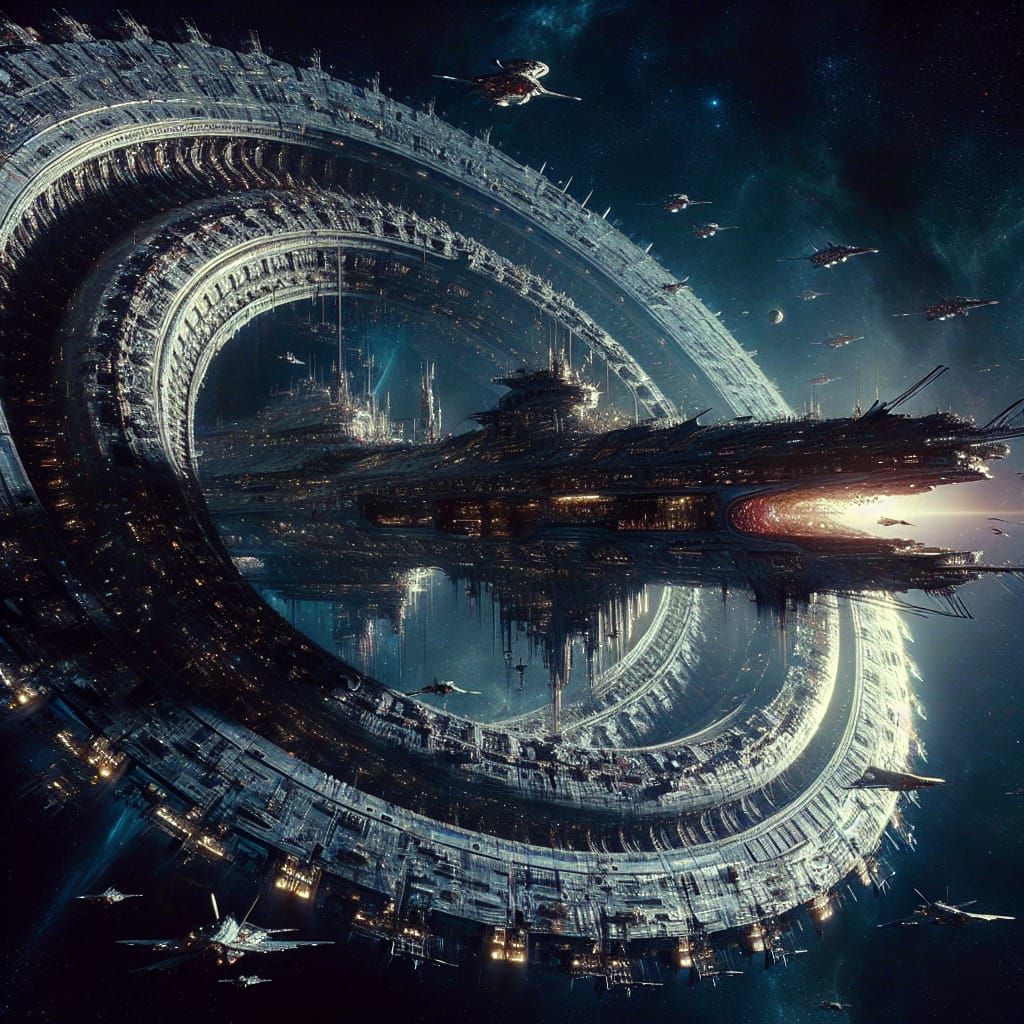 Spaceship AI Battles Threat in Deep Space