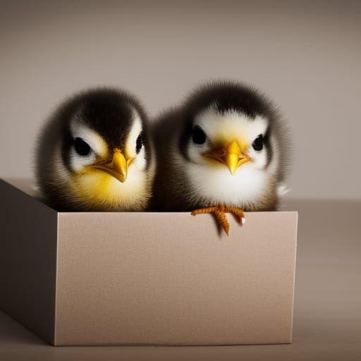 Chicks in Boxes: Professional Animal Photography