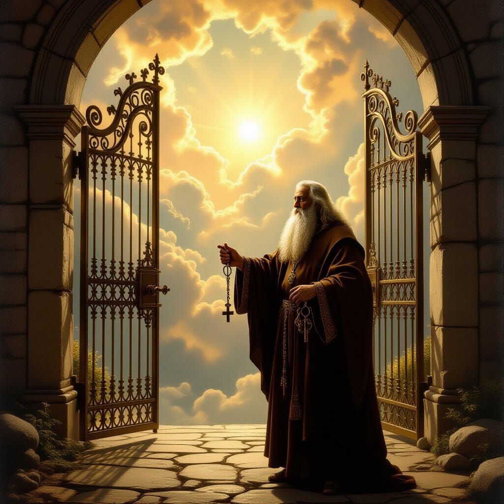 St. Peter Welcoming Souls to Heaven in Renaissance Style