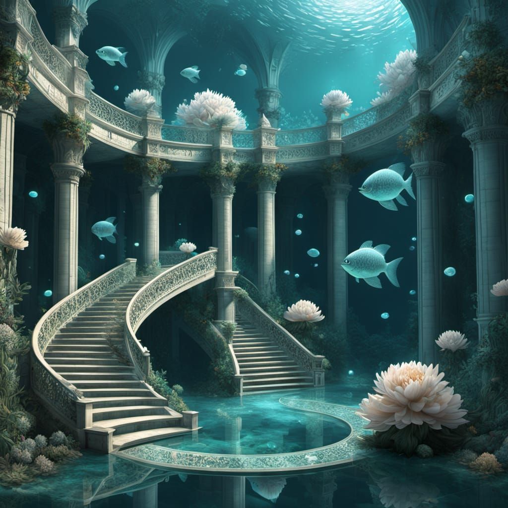 Turquoise Staircase to a Gold Psyche: Surrealist Blueprint