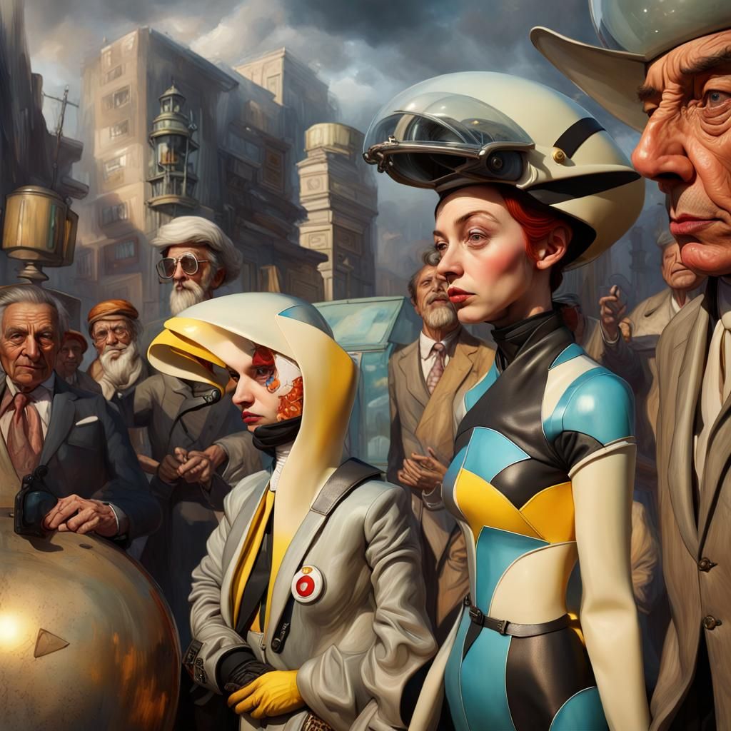 Magical Surreal Race Cars Rising to the Sun