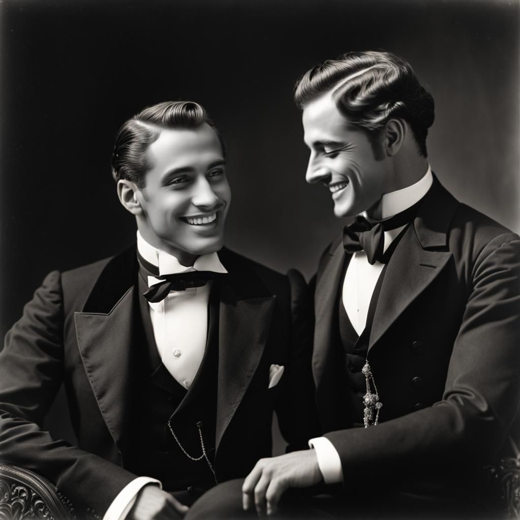 Victorian Photograph of a Gay Couple in Love
