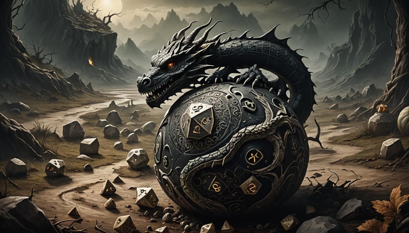 Dragon Dice Gourd: A Dark Fantasy Carving