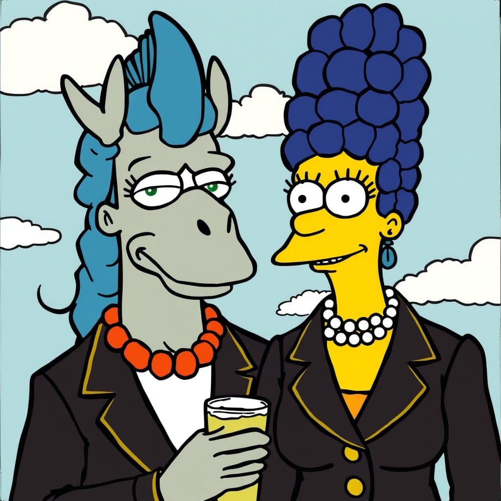 Cervo Meets Marge Simpson in a Unique Merging of Worlds