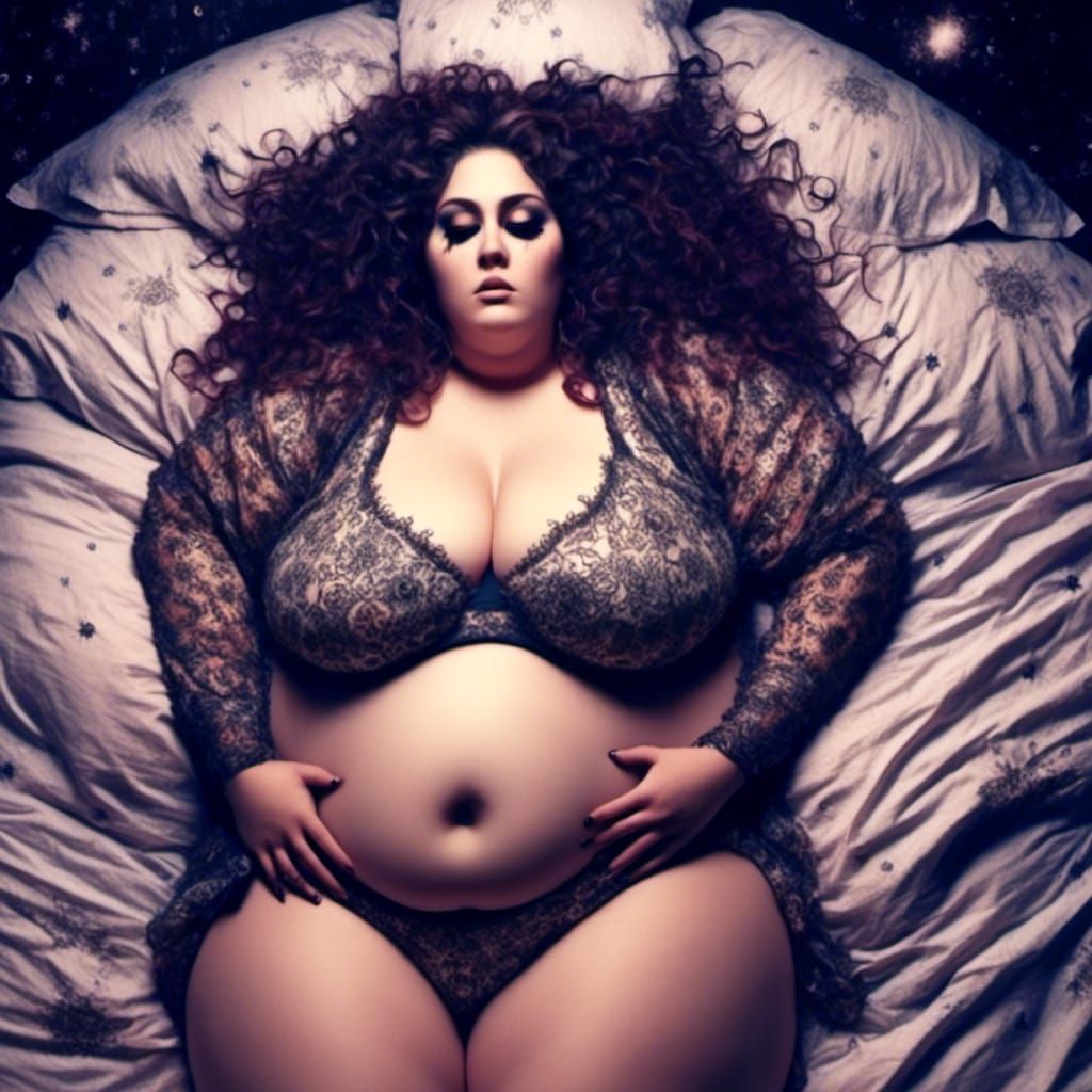 bbw with short dark curly ha...