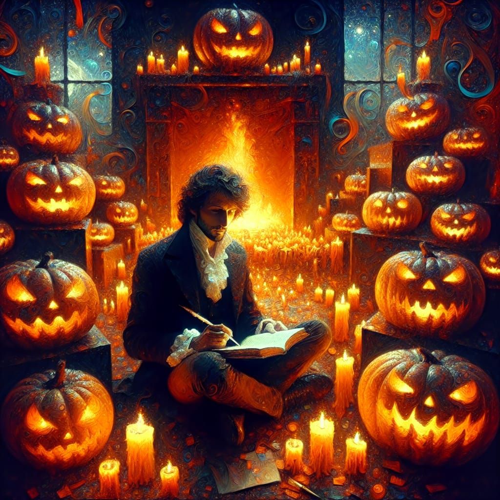 Fantasy Writer's Halloween Night, Post-Impressionism