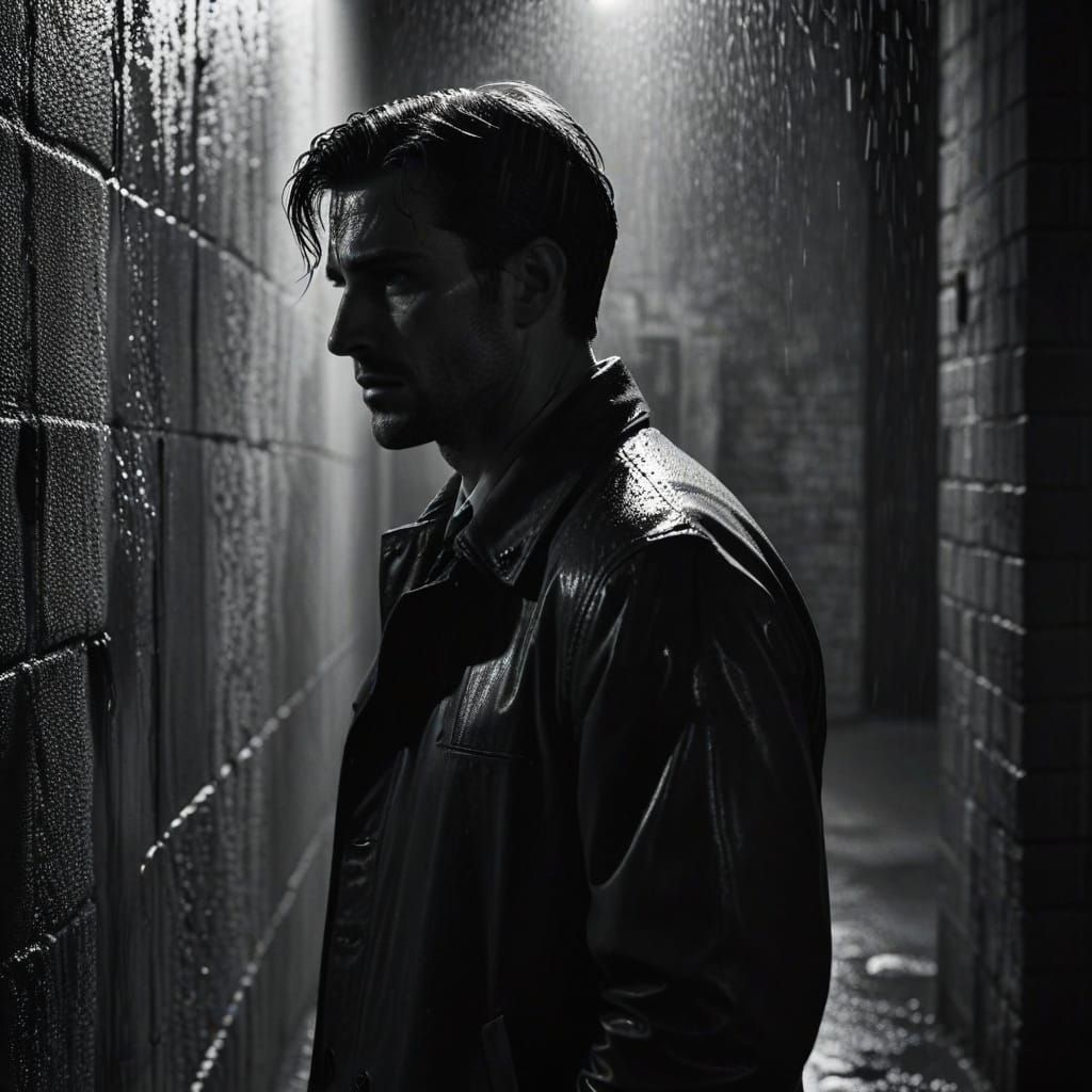 Film Noir: Man in Dark Alley