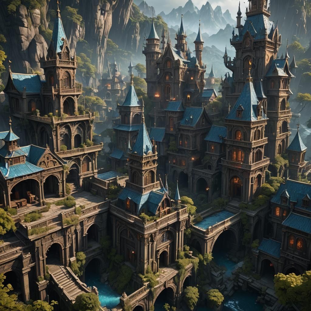 Fantastical Shadowrunner Adept in Detailed Matte Painting