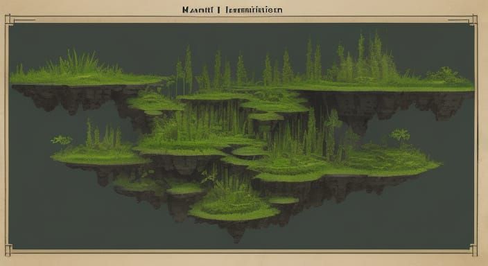 Vibrant Ecosystem in Matte Painting Style