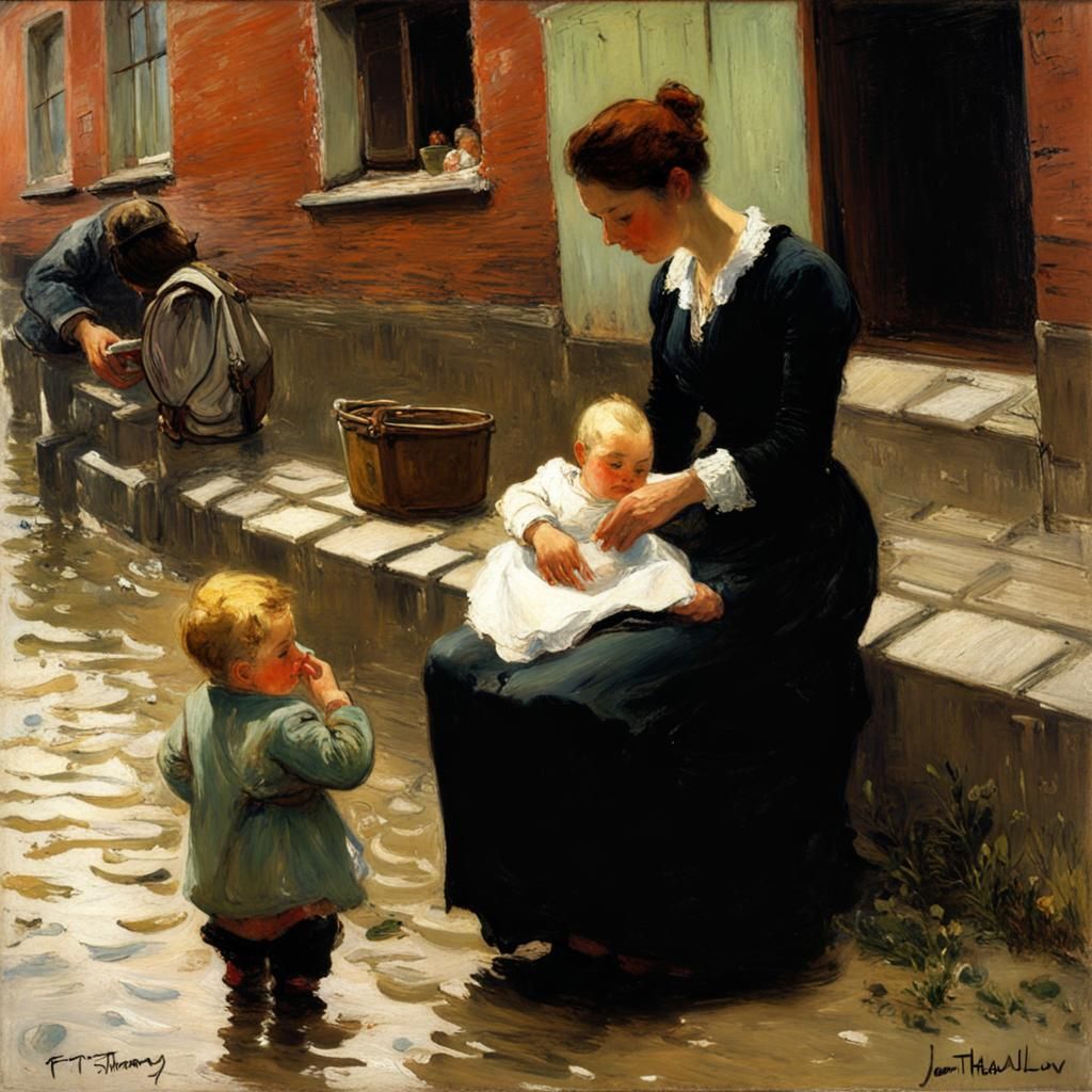 a woman feeding a baby