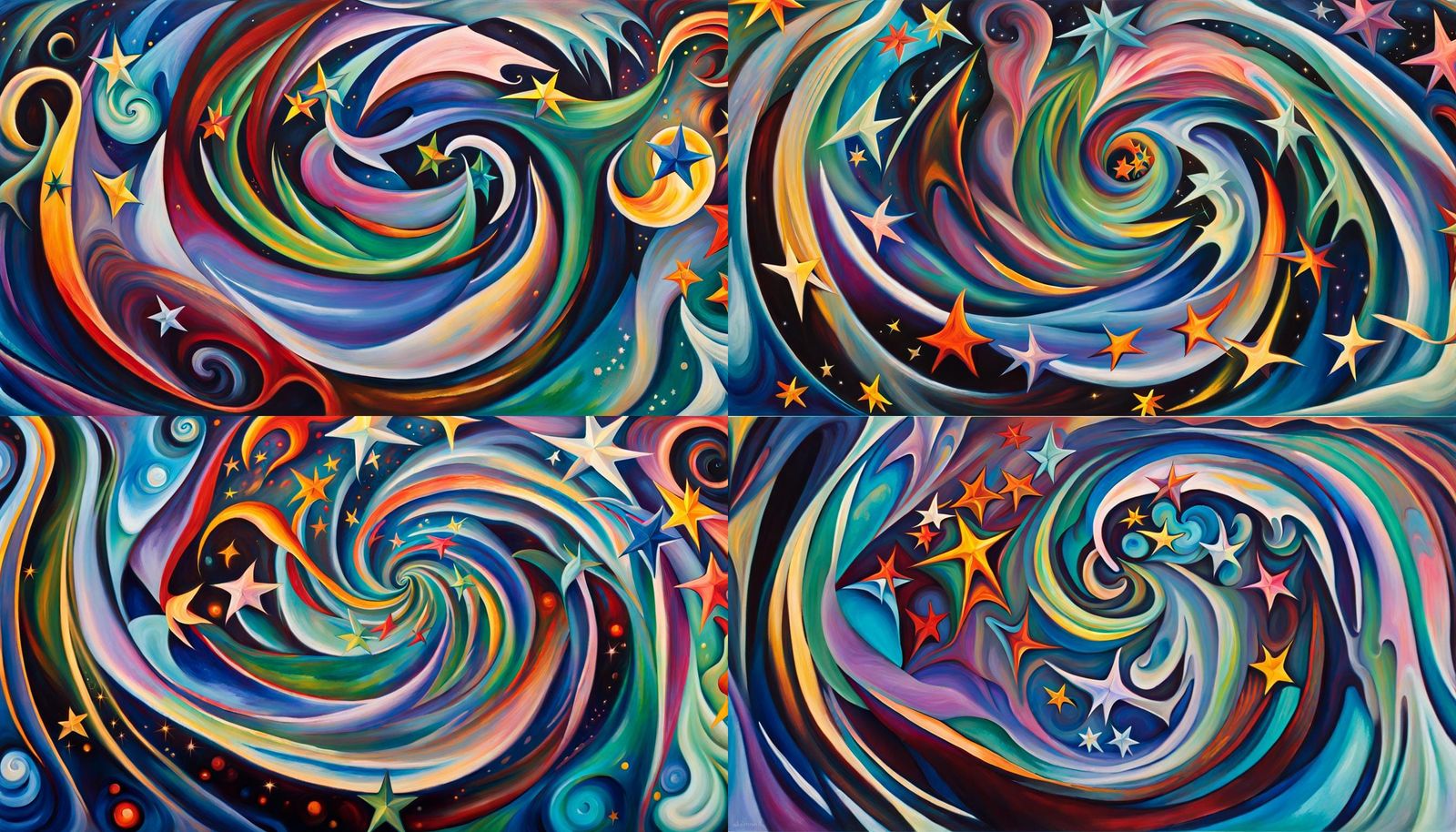 Iridescent Stars Formed From Cosmic Energy