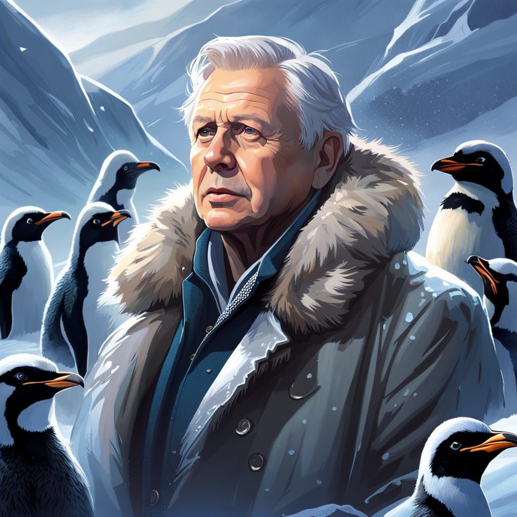 David Attenborough greets his adoring fans