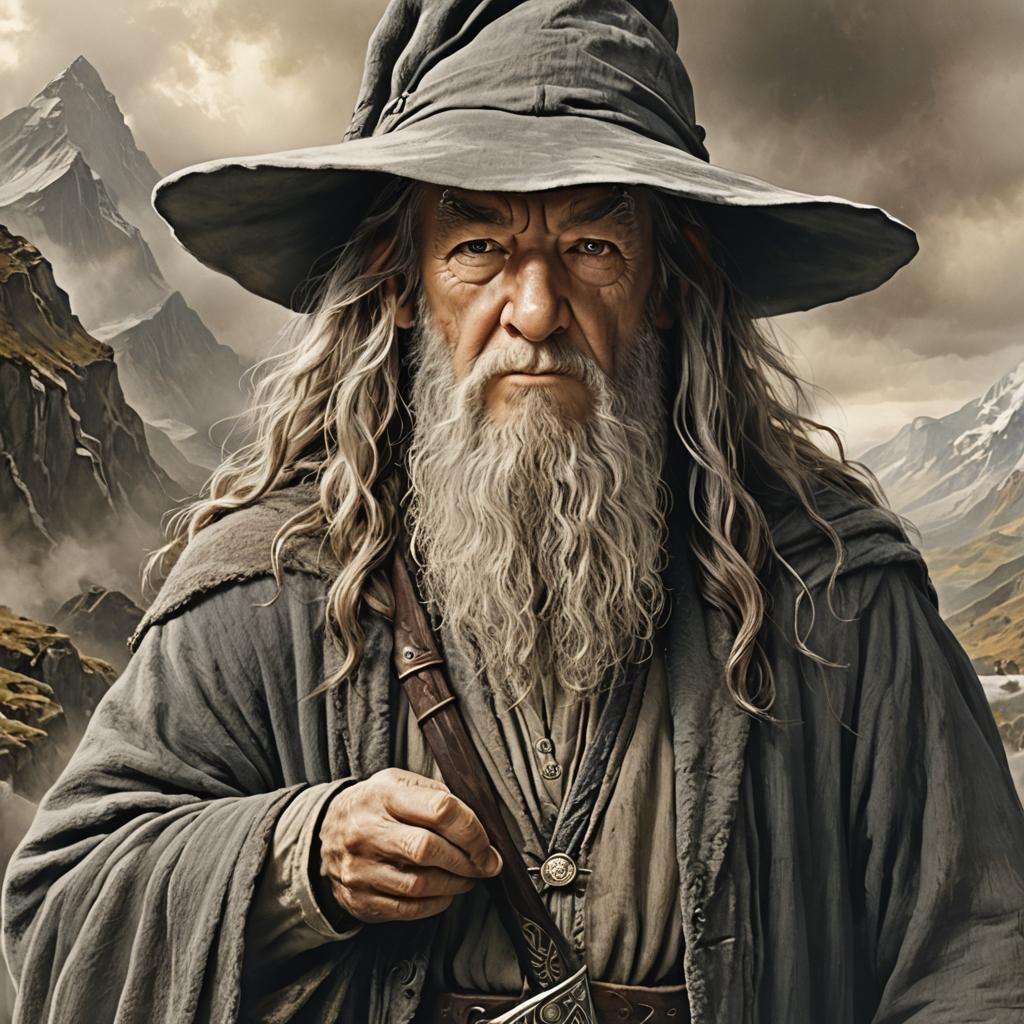 Gandalf Wizard Portrait: Artstation Concept Art