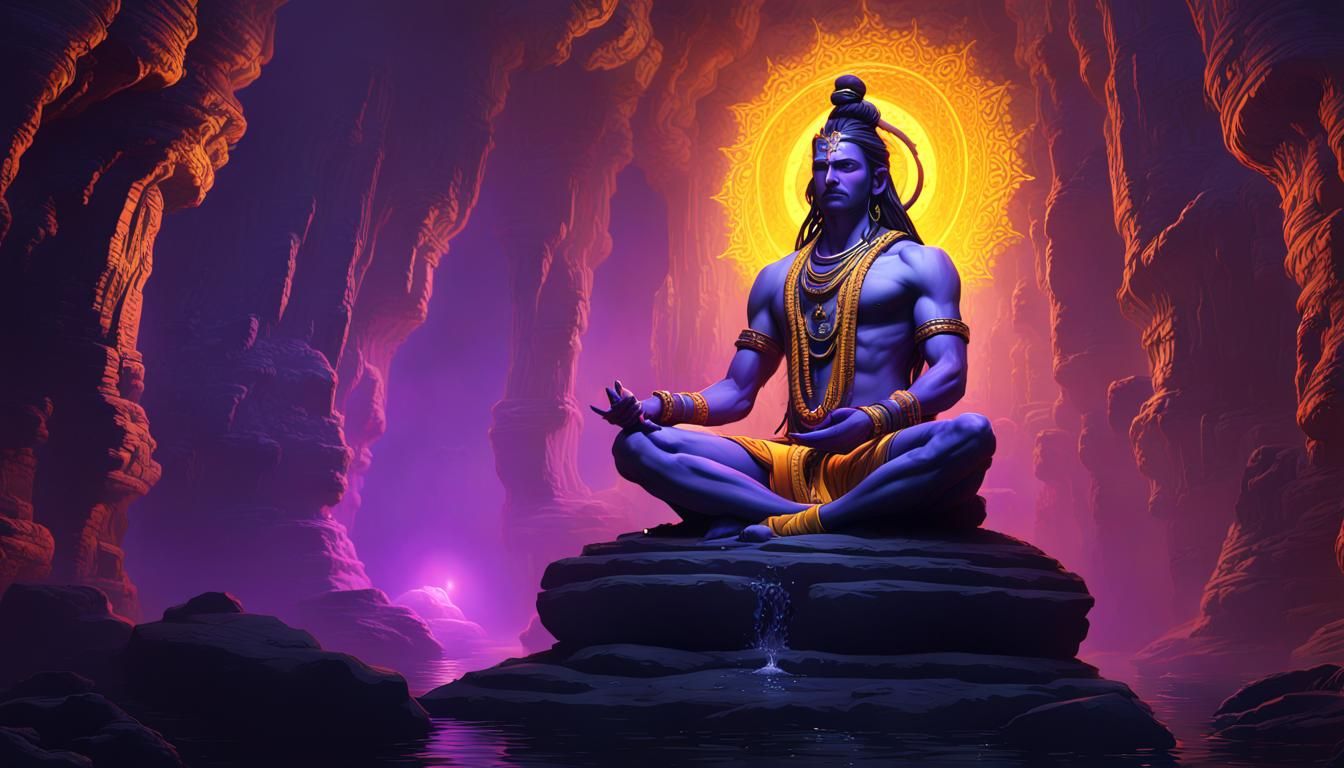 Mahadev Shiva Dark Fantasy Concept Art