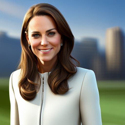 Kate Middleton, modern soft brown version