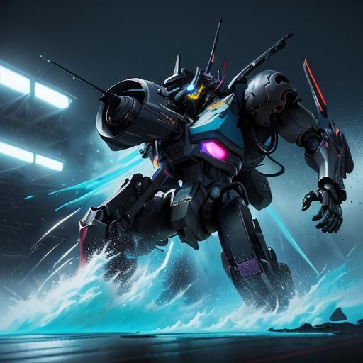 Anime Girl Nintendo Switch in Cyberpunk Style