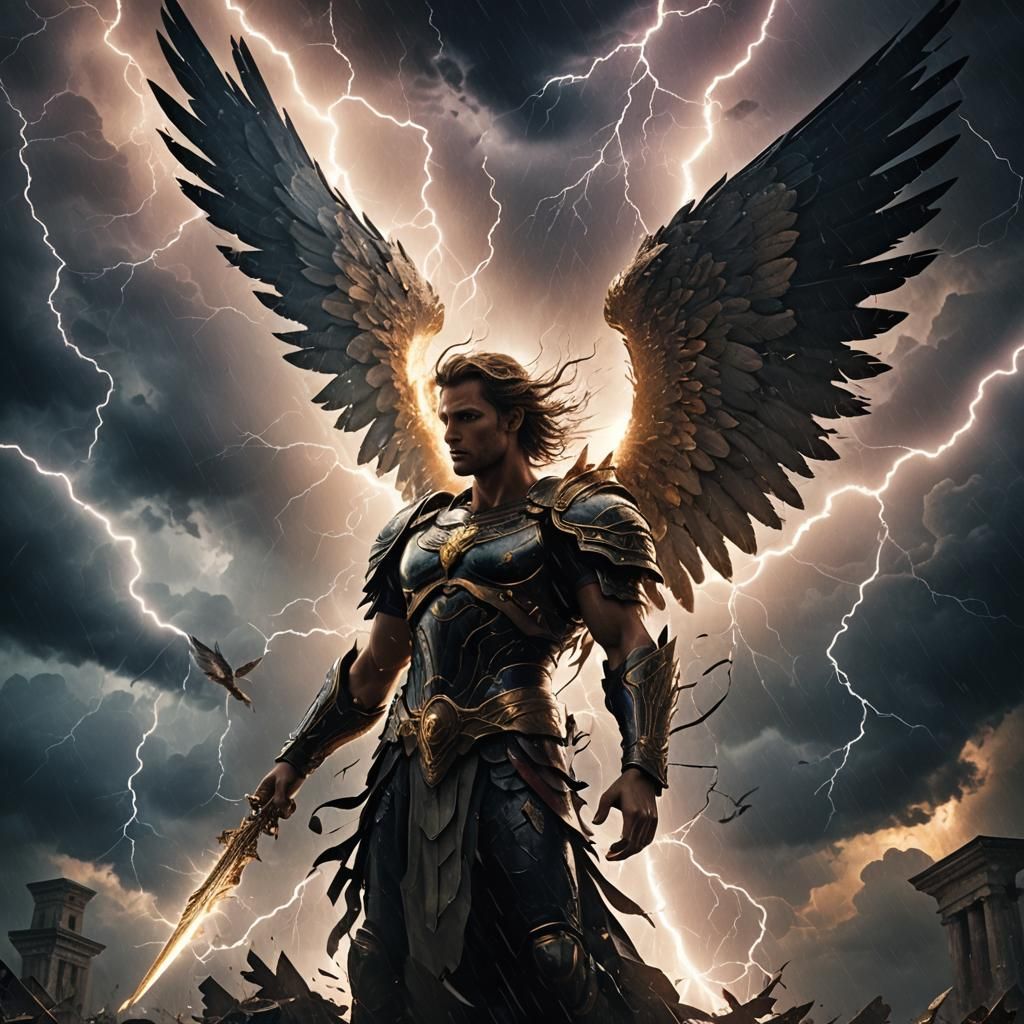 Angels vs. Demons: Epic Battle in Gothic Style