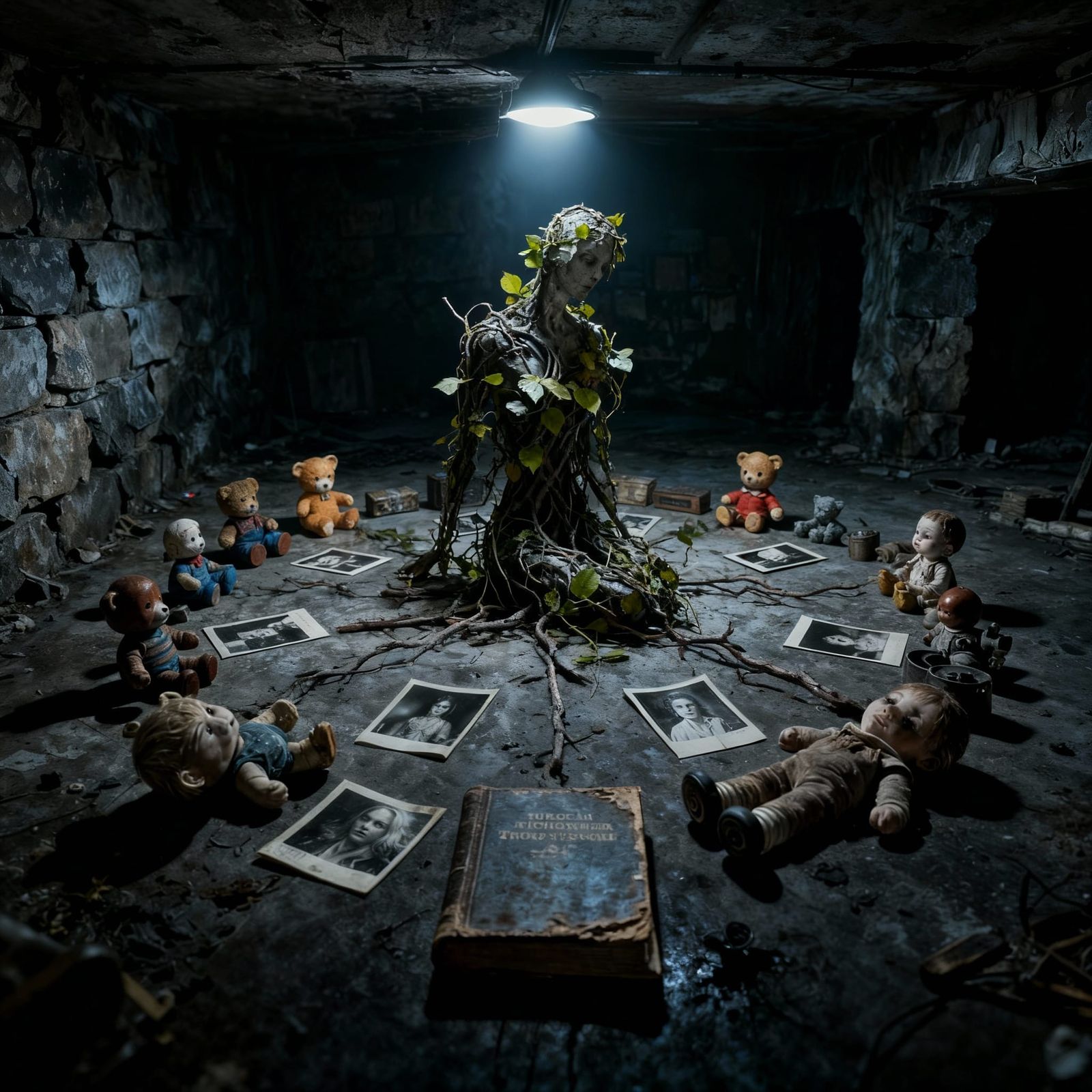 Surreal Nature-Human Hybrid Portrait